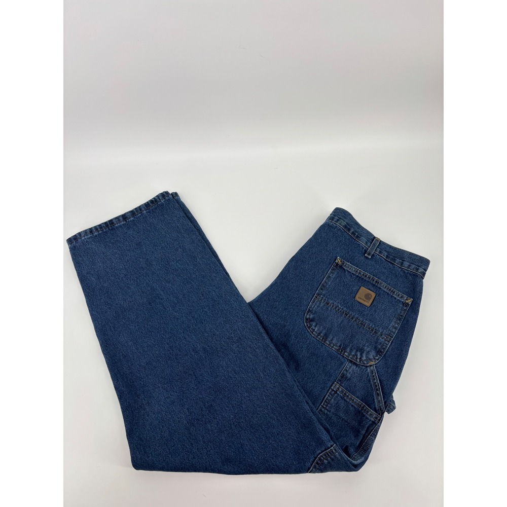 Carhartt B13 DPS Original Dungaree Fit Carpenter Jeans Blue Denim Mens 42x32